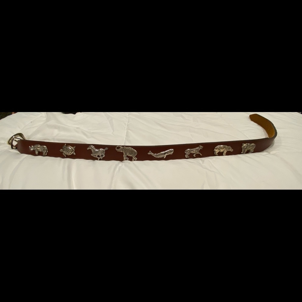 Vintage Honest Brand (Brighton style) leather Safari Belt Small.